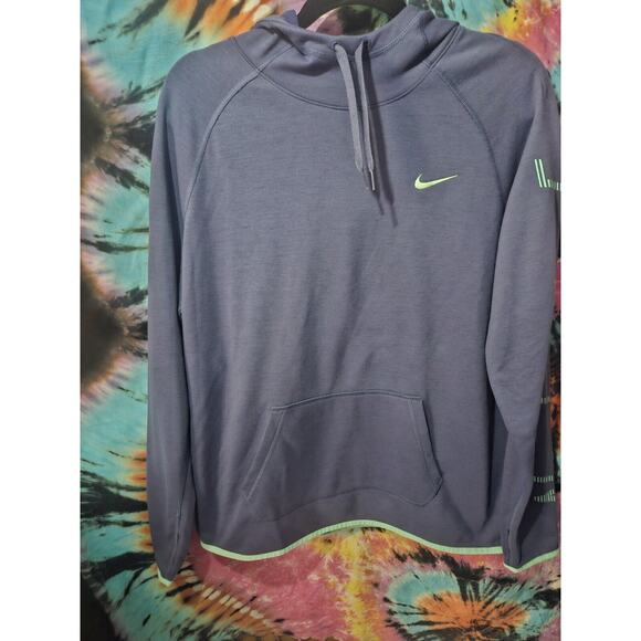 Nike Dri-Fit Hooded Pullover Long Sleeve Runner Hoodie Shirt Athletic Size XL - Picture 1 of 10